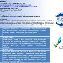 SZKOLENIE DLA STOWARZYSZEŃ I GRUP NIEFORMALNYCH - 20.05.2016 r. SARBINOWO